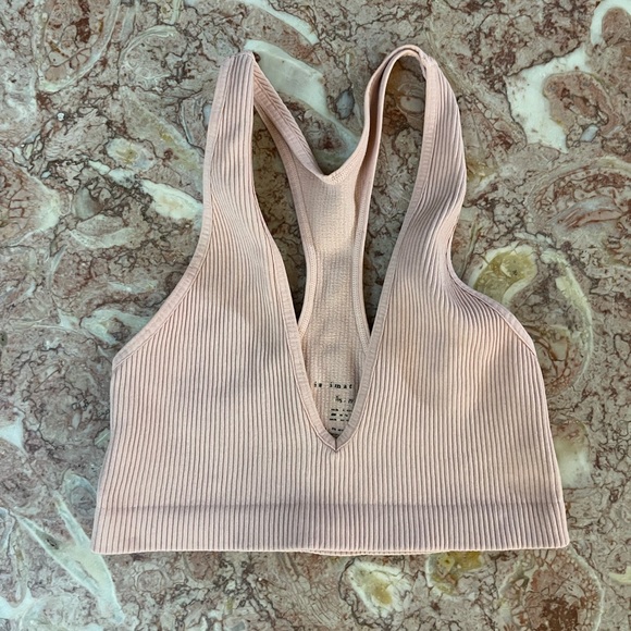 Free People Tops - Intimately Free People Ribbed Blush Bralette